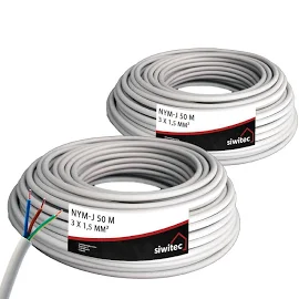 NYM-J Kabel 3x1,5 3x2,5 Stromkabel 5x1,5 5x2,5 Elektrokabel 50m 100m Leitung | ebay Elektrische Kabel & Leitungen