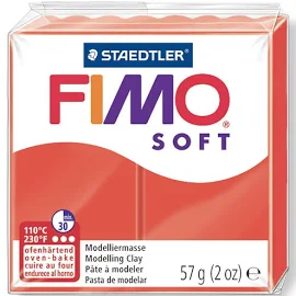 STAEDTLER FIMO Soft 57g (8020-24) Indisch Rot - 3 Stück