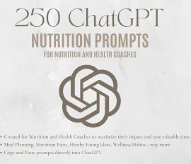 ChatGPT Prompts Ernährungscoaching | Gesunde Ernährung ChatGPT Prompts | Gesundheitscoach Inhalt und Essensplanung | Ernährungsvorlagen