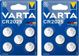 2x5er Blister Varta Cr2025 Batterien Knopfzelle Mhd 3033 Neue