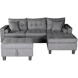 Sofa Rom, Grau – Home Deluxe