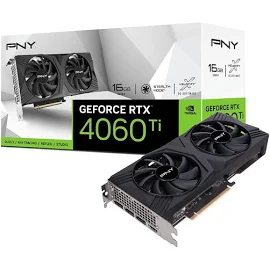 PNY GeForce RTX 4060 Ti Verto Dual Fan - 16GB GDDR6 RAM - Grafikkarte