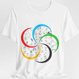 Paris 2024 Sommer-Shirt, alle Sportarten Vertreten