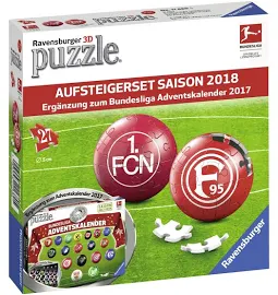 Ravensburger - 3D Puzzle: Bundesliga Aufsteiger-Set Saison 2018/2019, 27 Teile