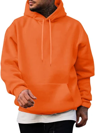 Generisch Männer Hoodie Casual Sweatshirt mit Kapuze Y2k Hoodies Bequeme Kapuzenpullover Freizeit Kapuzenpulli Einfarbig Hoody Männer Winter Pullover