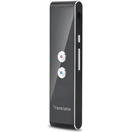 T8 Voice Translator 40 Sprachen Multi Sprachen Instant Translate Mini Wireless 2-Wege-Echtzeit-Übersetzer Bluetooth Schwarz