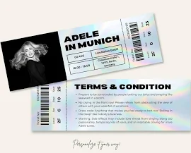 Adele München Konzertkarte: Perfektes Geschenk für Deinen Musikliebenden Kumpel | Adele München | Adele-Konzert