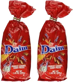 Daim Schokoladenbeutel, 200 g, einzeln verpackt, Daim Pralinen, 2 Stück