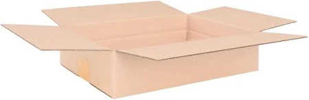 verpacking Faltkartons 345 x 245 x 90 mm Braun (Außenmaß 350 x 250 x 100 mm) variable Höhe bei 50 mm KK S 1-wellig Versandkarton kleinen Waren DHL