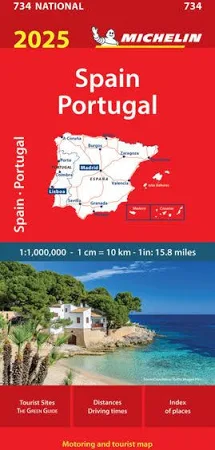 Spain & Portugal 2025 - Michelin National Map 734