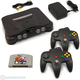 N64 / Nintendo 64 - Konsole + Mario Golf + 2 Controller + Zub.