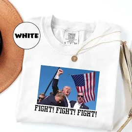 Komfortfarben Trump Shirt Kampf für Amerika Trump 2024 Shirt für den 4. Juli Shirt Trump Pullover Trump Geschenk für Republikaner Geschenk Lustiger TR