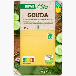 Rewe Bio Gouda in Scheiben 50% 150g - Flink