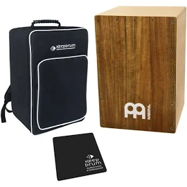 Meinl MYO-CAJ-OV Cajon Bausatz Ovangkol + keepdrum Cajon Bag + Sitzpad