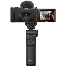 Sony Vlog-Kamera ZV-1 II mit Handgriff GP-VPT2BT - 100 € CashBack für Studierende bis 30.08.2025 | 4K Videoaufzeichnungen | 18-50mm Zoom | Senkrechter