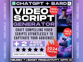 ChatGPT Video Script Writer Prompt, Engage-Zuschauer, Boost YouTube SEA, Scriptwriter Software, Kreative Inhaltsgenerierung, Video Marketing