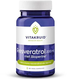 Vitakruid Resveratrol 200 Mg Mit Bioperin (60 Vegetarische Kapseln)