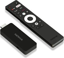 Nokia Streaming-Stick 800 Android TV HDMI Stick, (beleuchtete Fernbedienung, Sprachsteuerung, Netflix, Youtube, Prime Video, Disney+, DAZN, Zattoo, AP