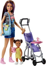 Barbie Skipper Babysitter Spielset Kinderwagen Mattel