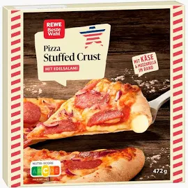 Rewe Beste Wahl Pizza Stuffed Crust Salami 472G - Flink