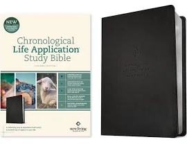 NLT Chronological Life Application Study Bible Second Edition (Leatherlike Ebony Leaf)