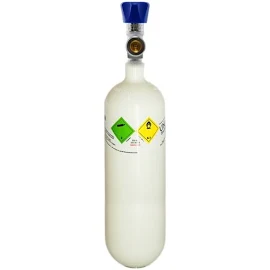 Medizinischer Sauerstoff 1 Liter Leichtstahlflasche, Med. O2 nach