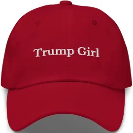 Trump Girl Baseballkappe, Republikanische Papa Hut für Frauen, Damen Pro Trump 6 Panel Hut, Geschenk für Konservative, Bestickte Trump Kappe, Maga