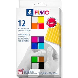 STAEDTLER Modelliermasse FIMO Soft Basic Mehrfarbig
