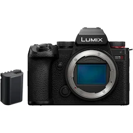 Panasonic Lumix DC-S5 II Spiegellose Vollformat Kamera 4K 60P und 6K 30P, Flip-Screen, WLAN, Hybrid-Phasen-AF mit 779 Messfeldern, Active IS, Gehäuse