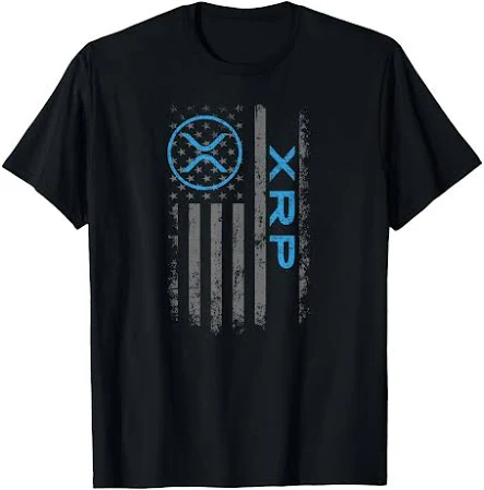 XRP Crypto Merchandise Flag T-Shirt