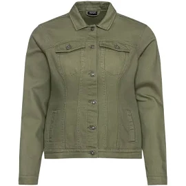 esmara Damen Jeansjacke 48, Olive, Baumwolle, Jacken & Mäntel
