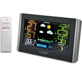 La Crosse Technolgy - ws6836 Wetterstation Grand Farbiges LCD-Display - Schwarz.