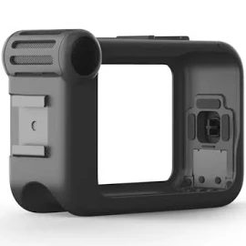 GoPro Media Mod (HERO 9/10/11/12) | Integriertes direktionales Mikrofon | Verbesserte Sprachaufzeichnung | 3,5-mm-Mikrofonanschluss | Abnehmbarer