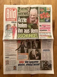 Bild Zeitung vom 31.01.2024 Heinz Hoenig Dschungelcamp