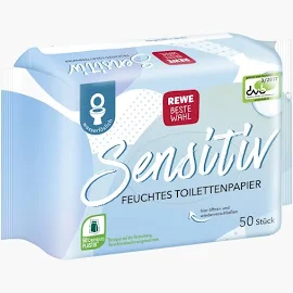 Rewe Beste Wahl Feuchtes Toilettenpapier Sensitiv 50 Stk. - Flink