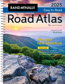 Rand McNally 2025 Easy-to-Read Midsize Road Atlas