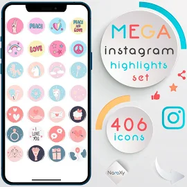 Lifestyle Instagram Story Highlight Icons, IG Highlight Cover, Story Highlights für Instagram, IG Cover Icons, buntes Story Highlight