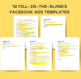 Facebook Ads Vorlagen | Für dich gemacht | 8 Vorgefertigte Schrift | Long Copy, Bleimagnet, E-Business, Rezieling-Vorlagen.