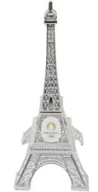 Eiffelturm Jo Paris 2024-22 cm – OFFIZIELLE Kollektion der Olympischen und Paralympischen Spiele, Silber, 22 cm