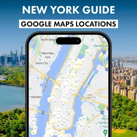 New York Google Maps Karte – Alle Highlights mit 1 Klick auf dem Handy