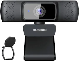 AUSDOM Webcam mit Mikrofon HD 1080P