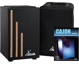 XDrum Cajon Primero Negra inkl. Cajonschule und Tasche