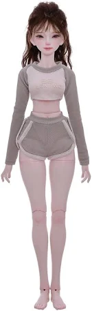 Oueneifs 1/4 Xana BJD Puppe Fitness Girl Home Sport Style Harz Spielzeug für 15+ Jahre alt