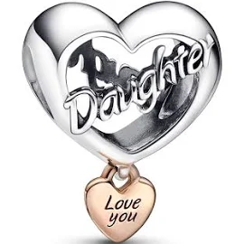 Pandora 782327C00 - Love You Daughter - Herz-Charm