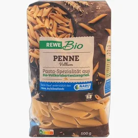 Rewe Bio Penne Vollkorn 500 G