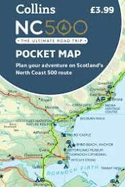 Collins Maps | NC500 Pocket Map | (Land-)Karte | Englisch (2022)