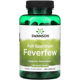 Swanson Full Spectrum Feverfew, 380mg - 100 Caps