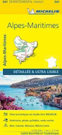 Michelin: Alpes-Maritimes - Michelin Local Map 341