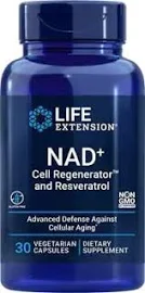 Nadi Zellregenerator und Resveratrol 30 Kapseln LEBENSVERLÄNGERUNG