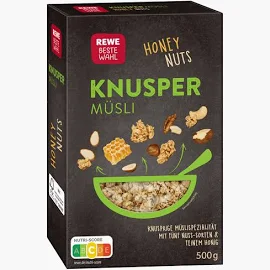 Rewe Beste Wahl Knusper Müsli Honey Nuts 500g